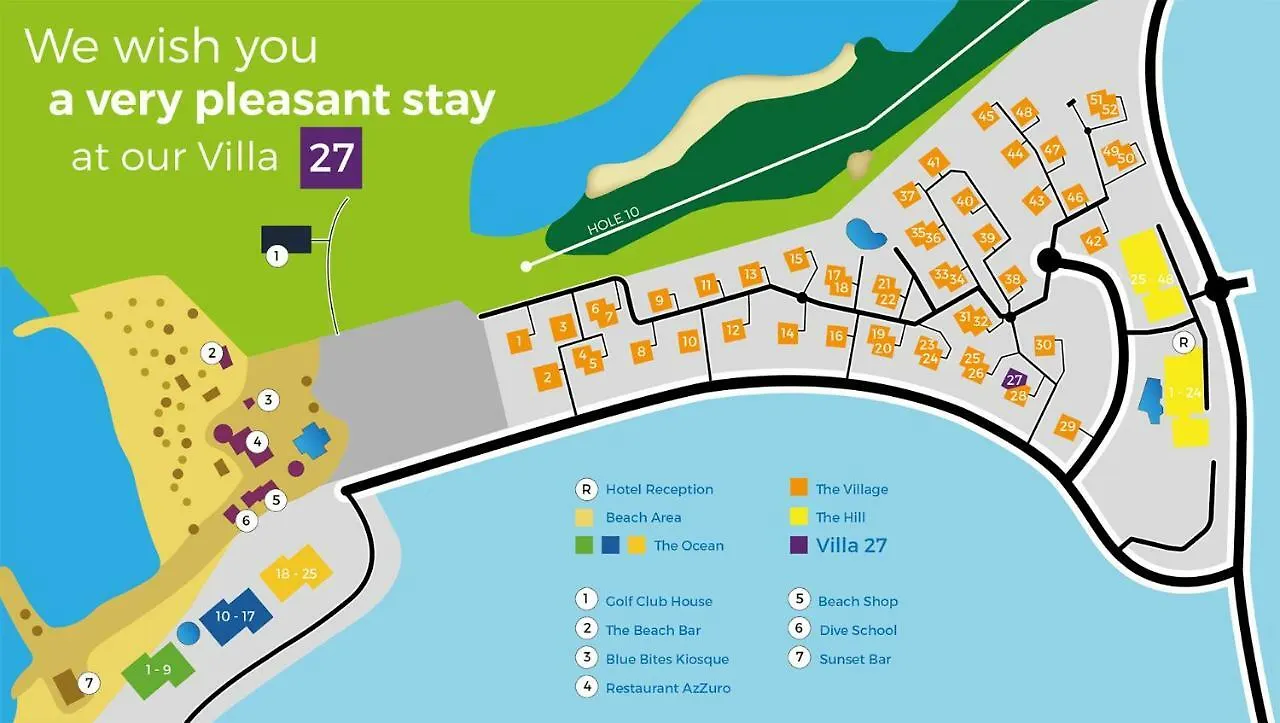 Blue Bay Beach Villa 27 3-Min Beach-Pool-Golf